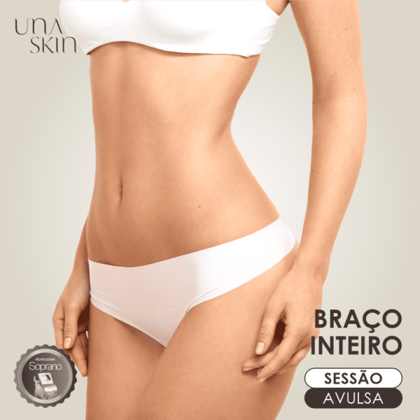 Depilação de Braço Completo Feminino - Sessão Avulsa