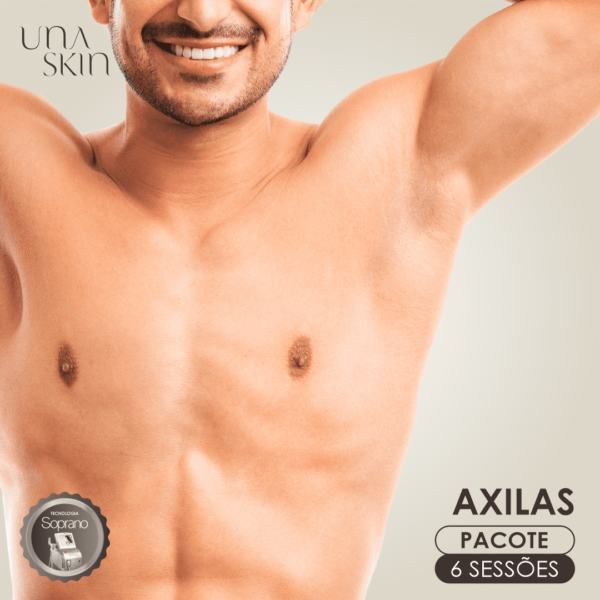 Pacote de 6 Sessões para Depilação de Axilas Masculino