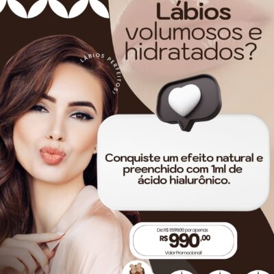 Preenchimento 1ml Labial Em até 5x Sem Juros