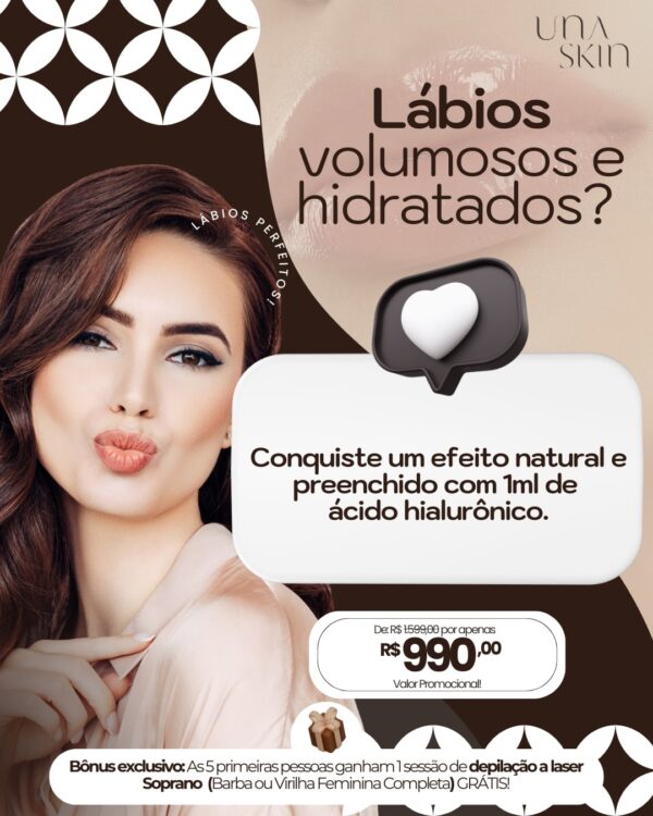 Preenchimento 1ml Labial Em até 5x Sem Juros