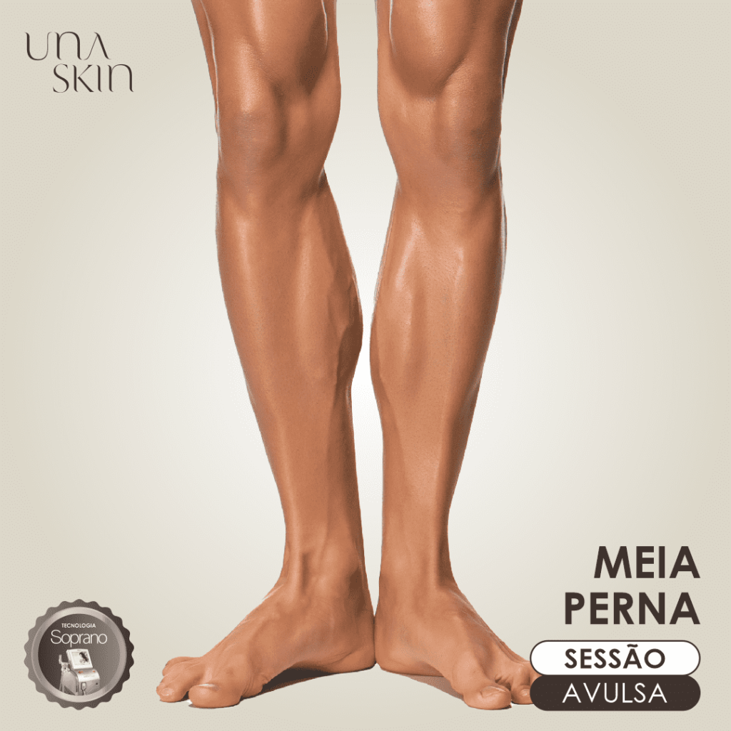 Depilação de Meia Perna - Sessão Avulsa Masculino