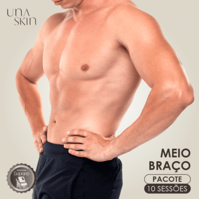 Pacote de 10 Sessões para Depilação de Meio Braço Masculino