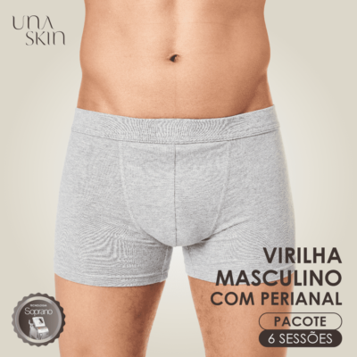 Pacote de 6 Sessões para Depilação de Virilha Completa com Perianal Masculino