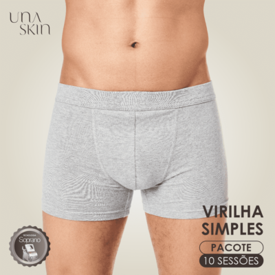 Pacote de 10 Sessões para Depilação de Virilha Simples Masculino