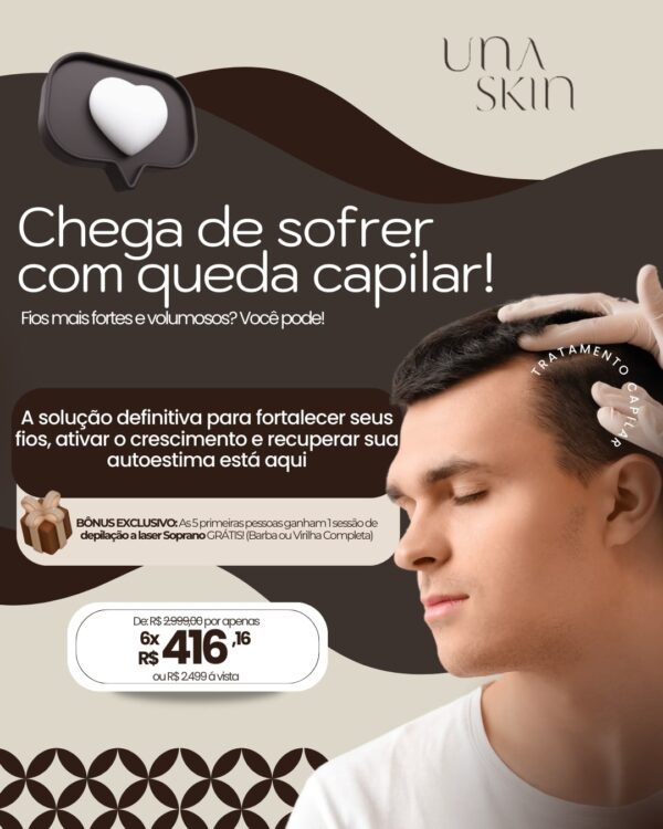Tratamento Capilar 6 Sessões de R$3.200 por Apenas R$ 2.499 ou em até 6x Sem Juros - Image 3